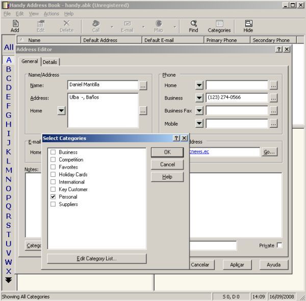 Handy Address Book - Screenshot #17