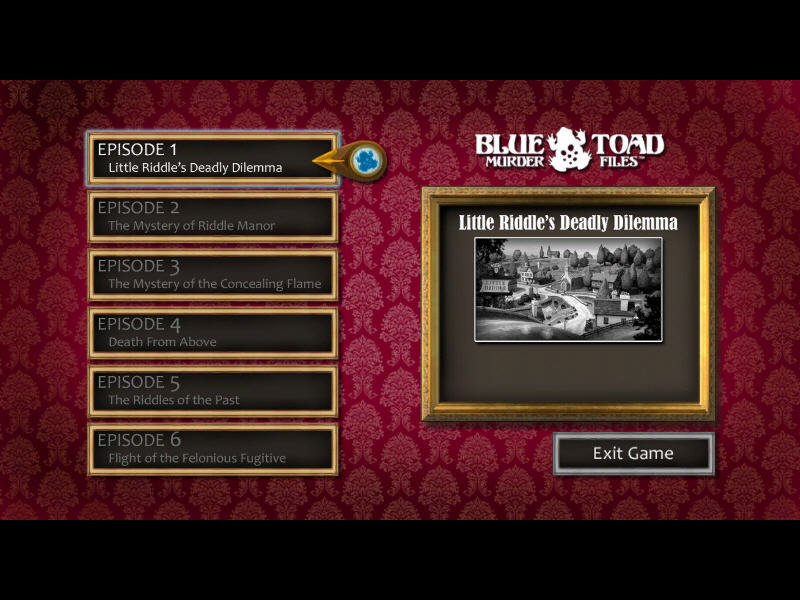 Blue Toad Murder Files - The Mysteries of Little Riddle - Screenshot #1
