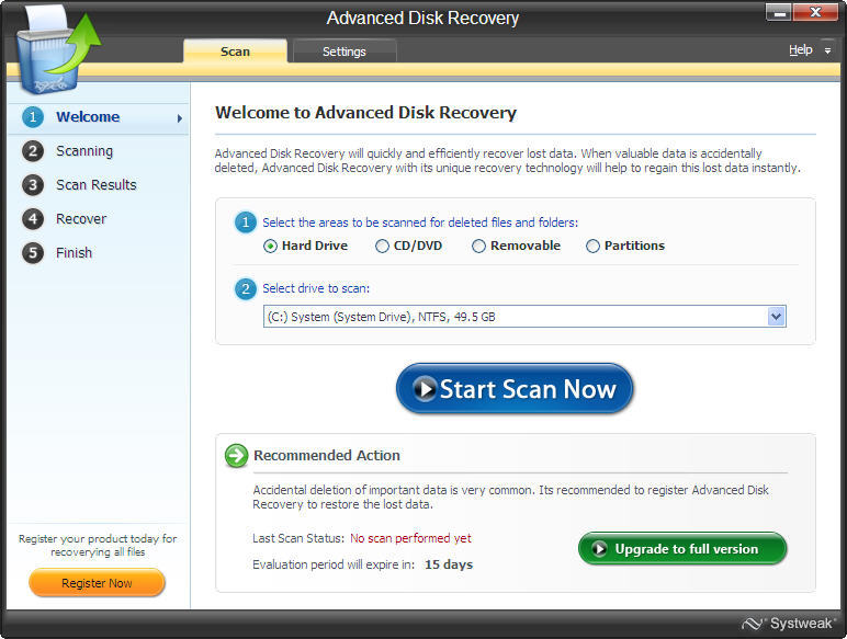 hard disk recovery software free download for windows 7