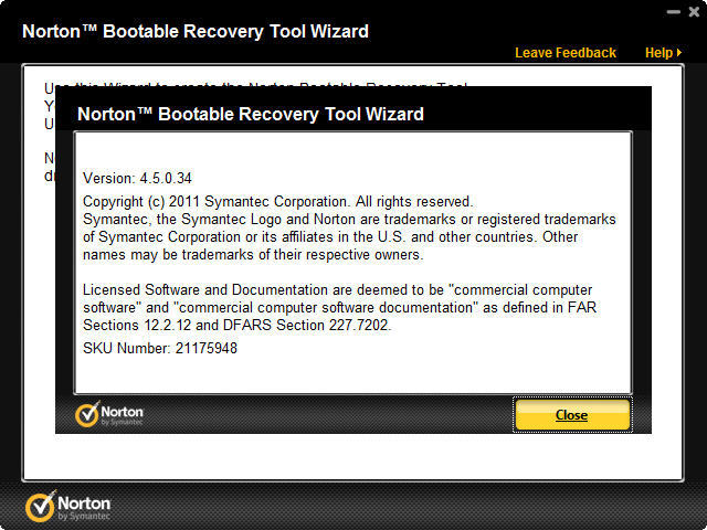 Norton Bootable Recovery Tool Wizard latest version - Get best Windows ...