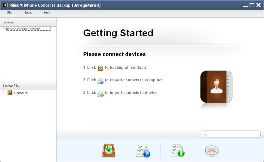 Xilisoft iPhone Contacts Backup - Screenshot #2