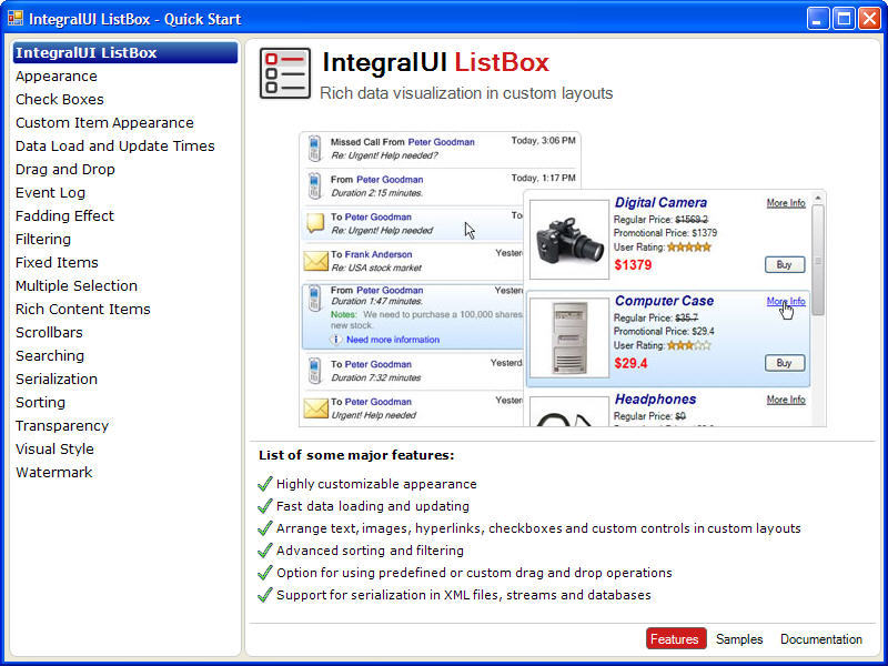 IntegralUI ListBox download for free - SoftDeluxe