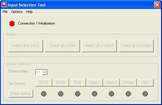 Barco Input Selection Tool - Screenshot #1