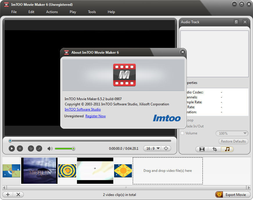 ImTOO Movie Maker - Screenshot #5