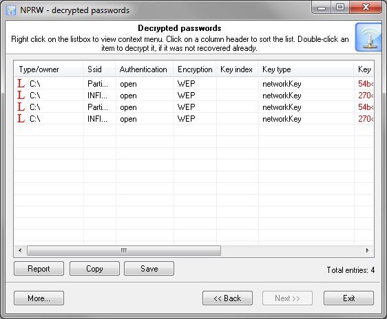 Network Password Recovery Wizard - Screenshot #6