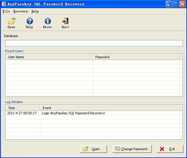 MS SQL Server Password Recovery download for free - SoftDeluxe