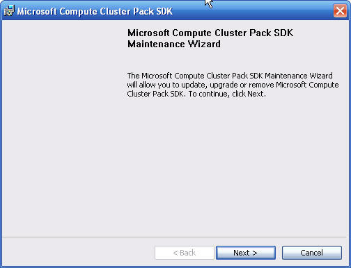 Microsoft Compute Cluster Pack SDK - Screenshot #1