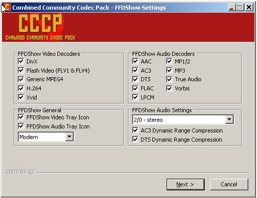 combined community codec pac