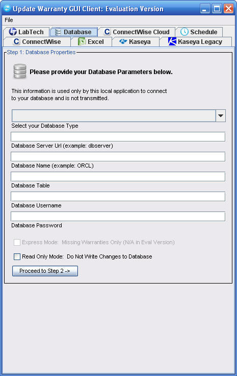Update Warranty Application - Screenshot #2