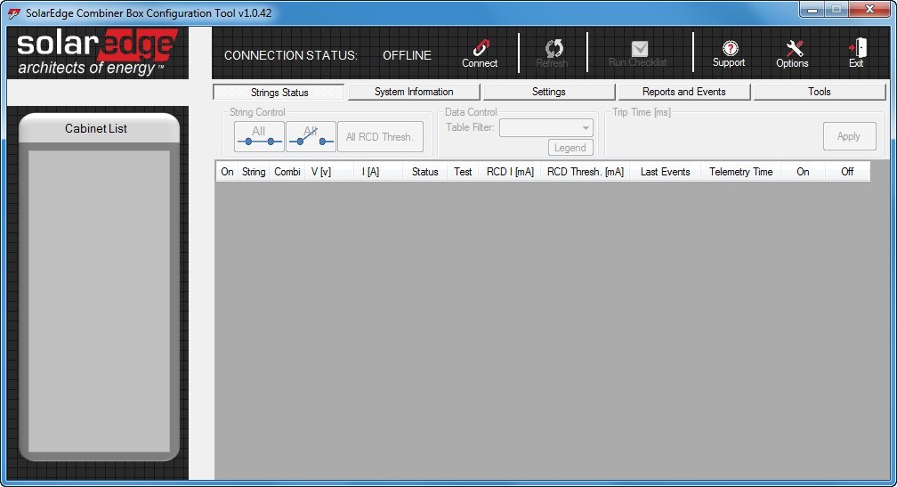 SolarEdge Combiner Box Configuration Tool - Screenshot #1