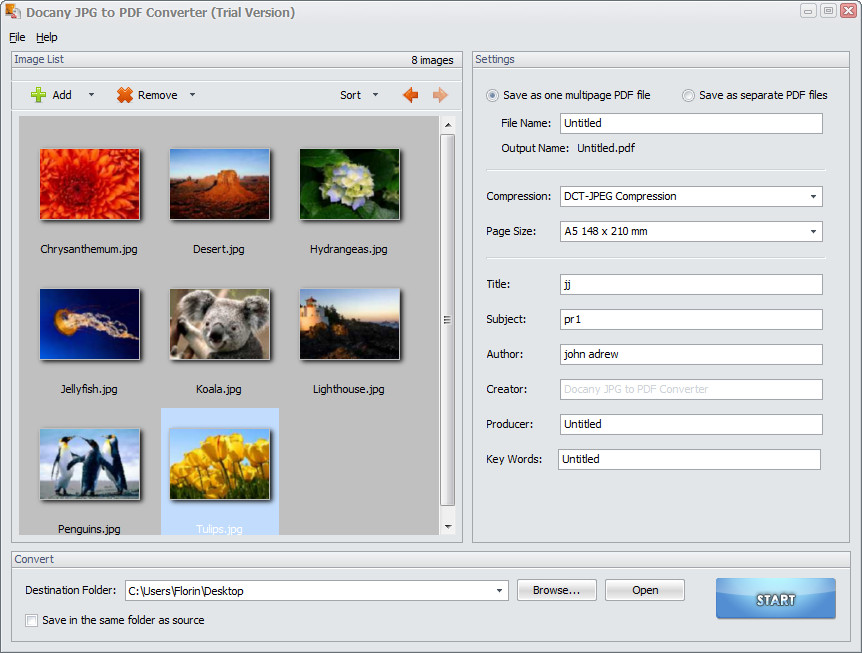 Docany JPG to PDF Converter - Screenshot #1