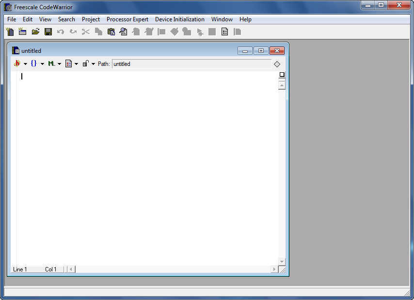 CodeWarrior Development Studio for Microcontrollers - Screenshot #1
