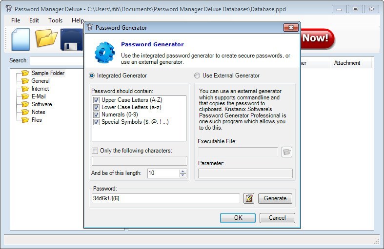 Password Manager Deluxe - Screenshot #1