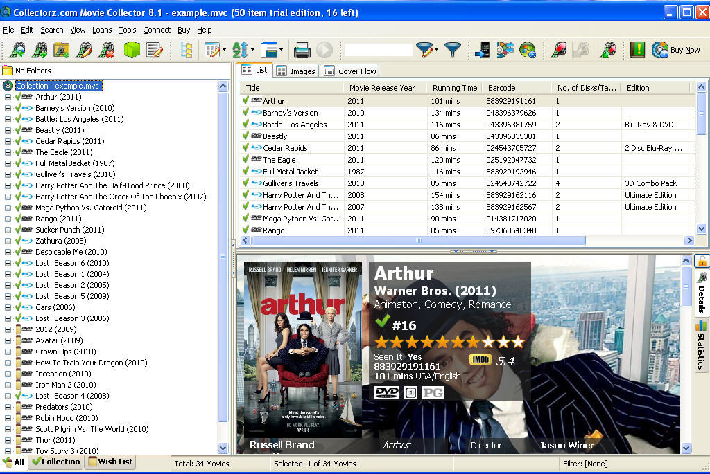 Collectorz.com Movie Collector - Screenshot #16