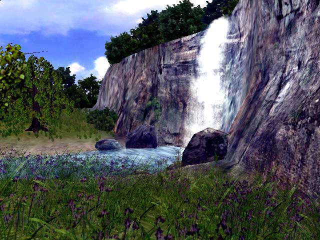 3D Waterfall Screensaver - Screenshot #2