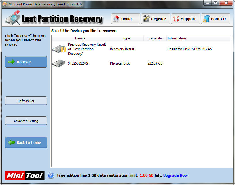 minitool power data recovery edition v9.0 license key