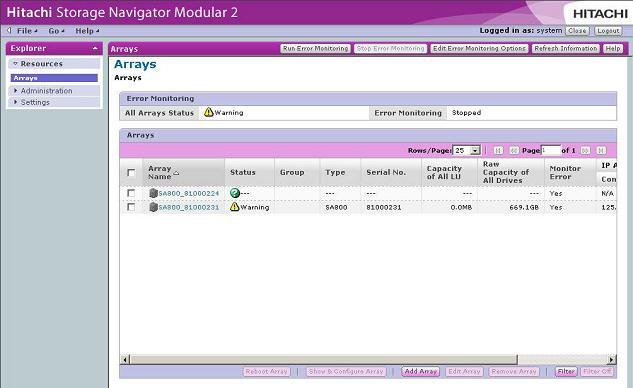 Hitachi Storage Navigator Modular 2 download for free - SoftDeluxe
