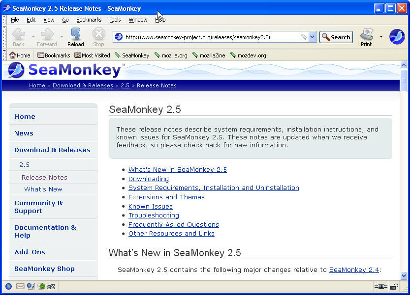 seamonkey web page editor