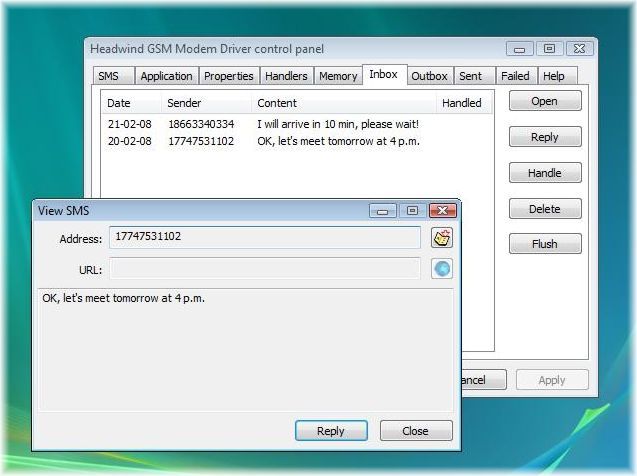 Headwind GSM Modem Driver - Screenshot #1