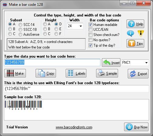 Bar Code 128 - Screenshot #4