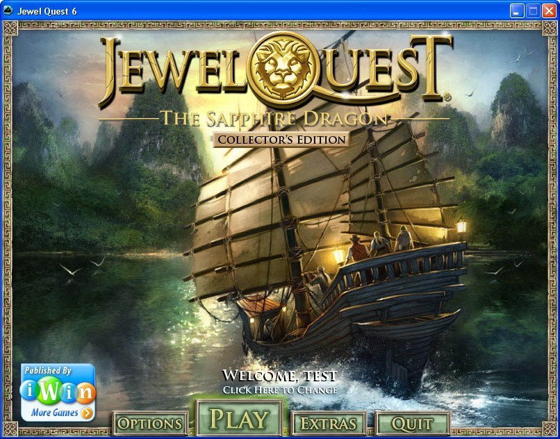 Jewel Quest 6 - The Sapphire Dragon - Collectors Edition - Screenshot #1