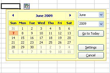 Pop-up Excel Calendar latest version - Get best Windows software