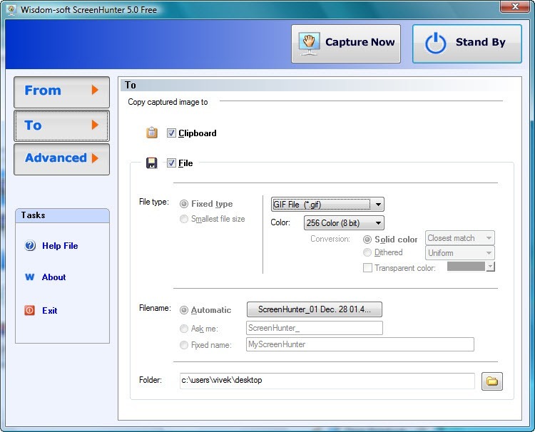 Wisdom-soft ScreenHunter Free - Screenshot #13