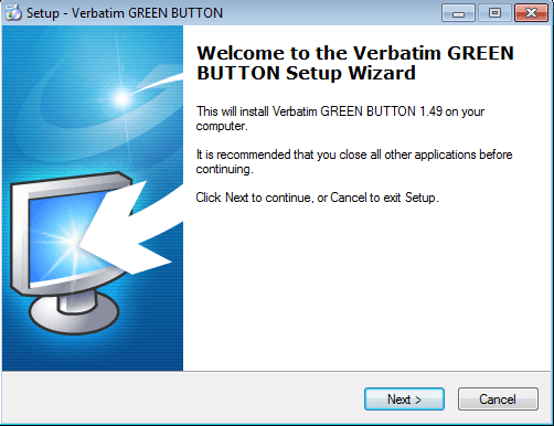 Verbatim GREEN BUTTON - Screenshot #1