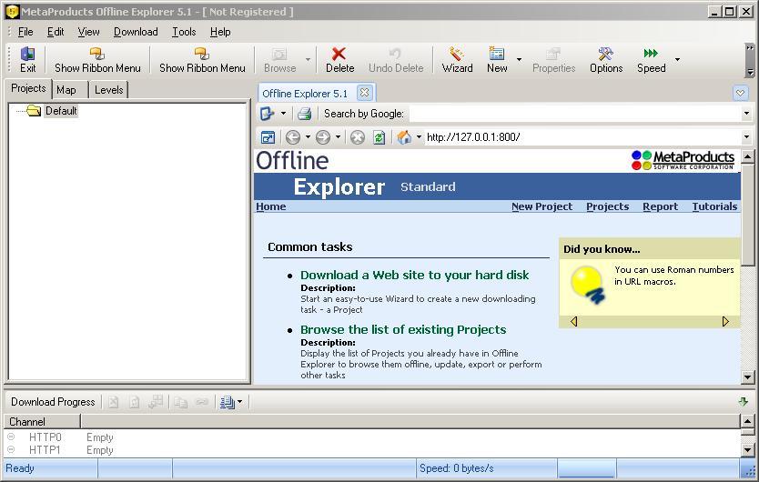 MetaProducts Offline Explorer Enterprise 8.5.0.4972 download the last version for windows