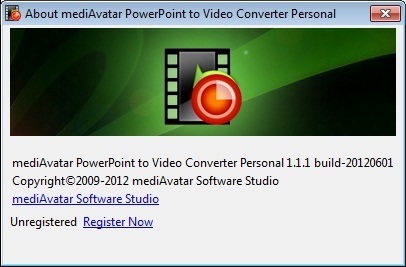 mediAvatar PowerPoint to Video Converter Personal - Screenshot #1