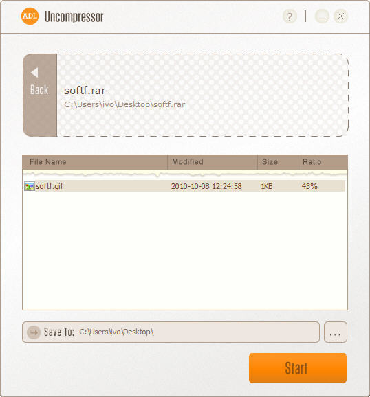 ADL Uncompressor - Screenshot #6