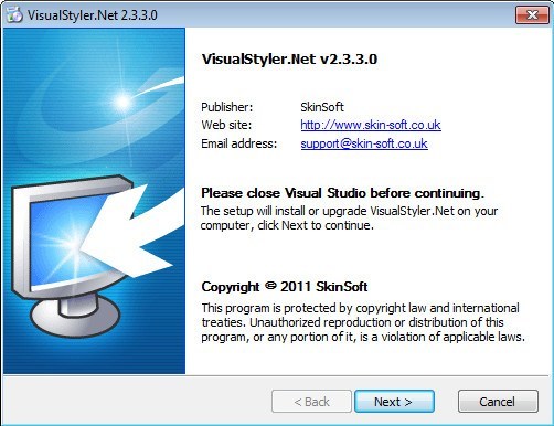 SkinSoft VisualStyler.Net - Screenshot #2