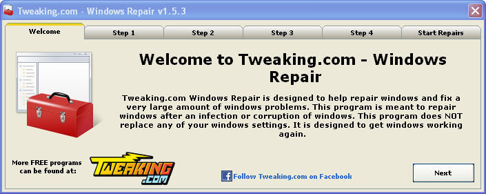 Tweaking.com - Windows Repair (All in One) - Screenshot #11