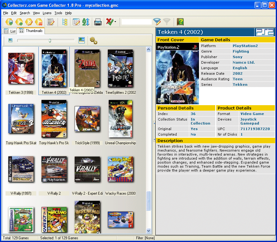 Collectorz.com Game Collector - Screenshot #6