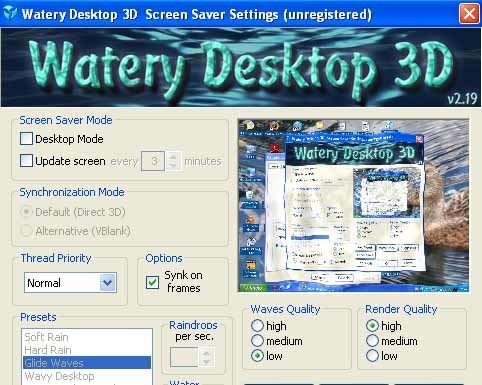 Watery Desktop 3D - Screenshot #8