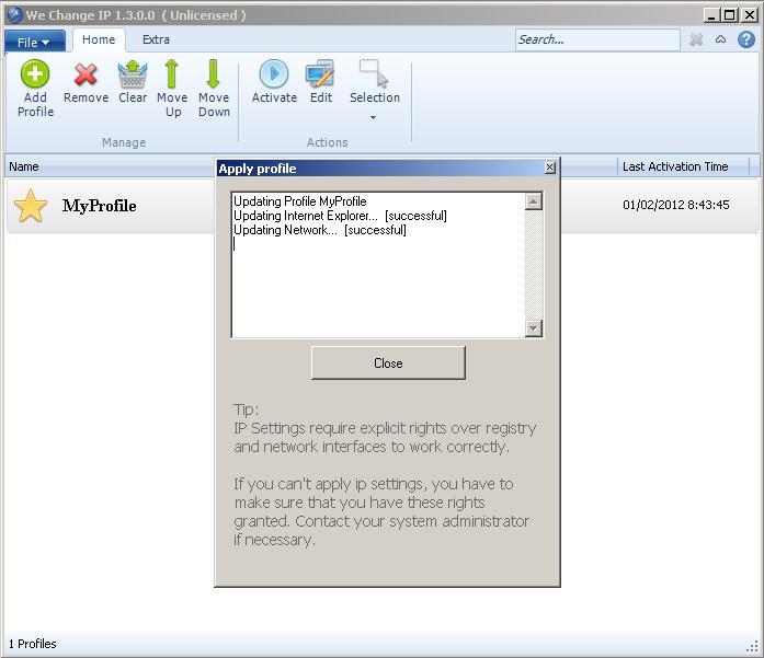 We Change IP latest version - Get best Windows software