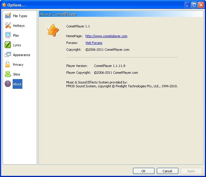 CometPlayer - Screenshot #2
