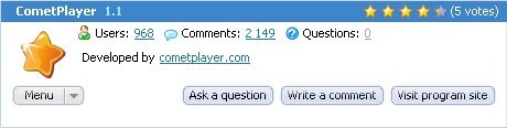 CometPlayer - Screenshot #1