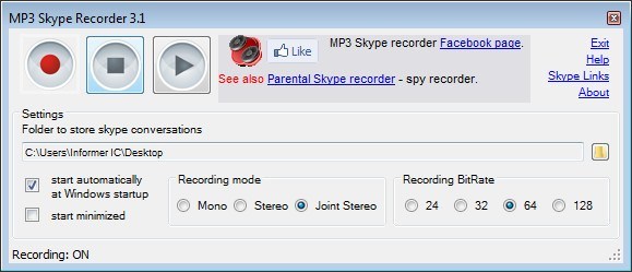 MP3 Skype Recorder - Screenshot #10