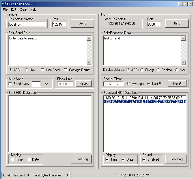 UDP Test Tool - Screenshot #3
