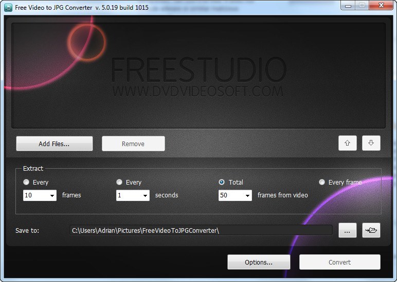 Free Video to JPG Converter - Screenshot #3