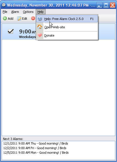Free Alarm Clock - Screenshot #15