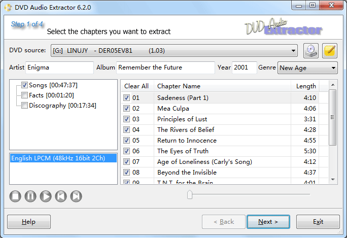 DVD Audio Extractor - Screenshot #15