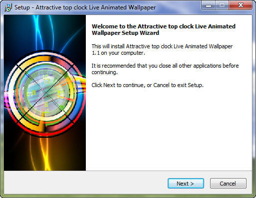 Attractive top clock Live Animated Wallpaper &copy; StrikePill - Screenshot #2