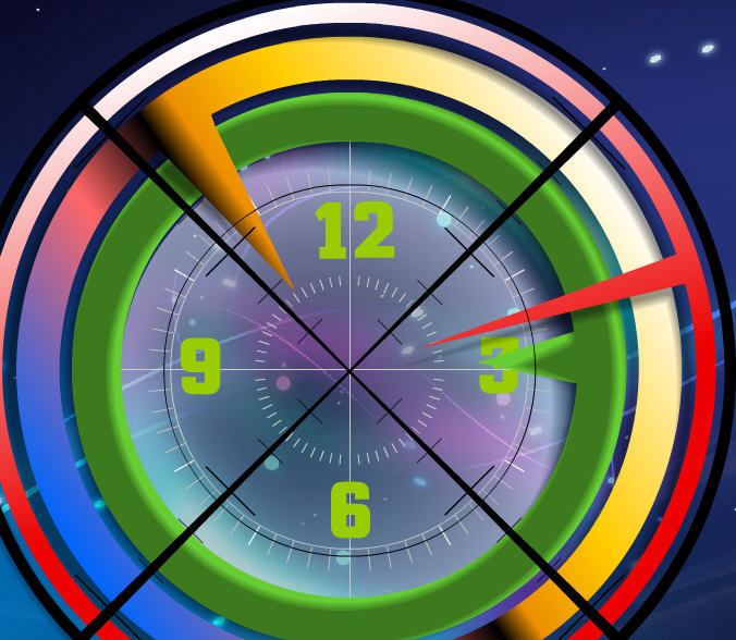 Attractive top clock Live Animated Wallpaper &copy; StrikePill - Screenshot #1