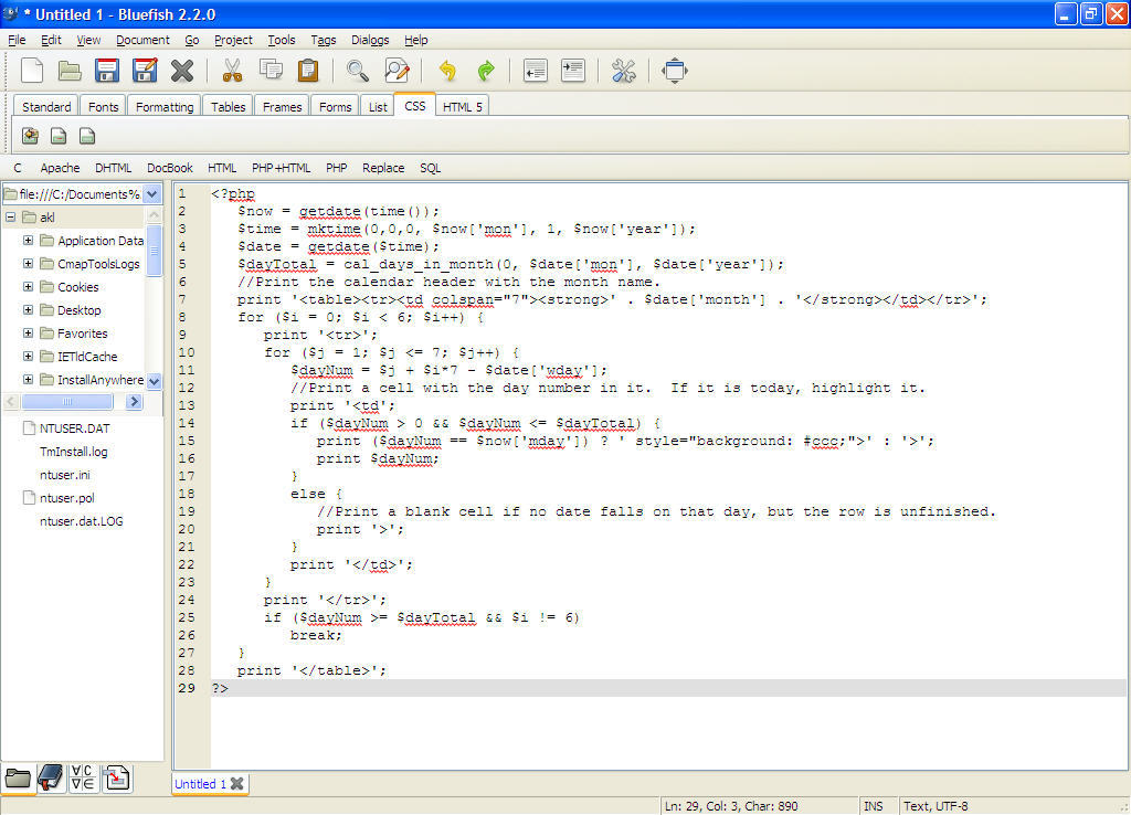 BlueFish - Screenshot #3
