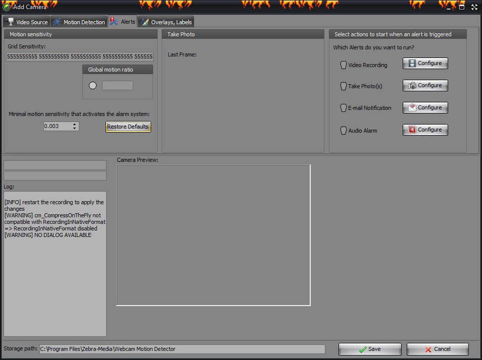 cam Motion Detector download for free SoftDeluxe