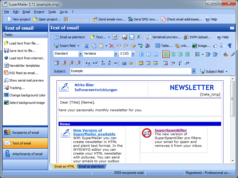 SuperMailer - Screenshot #9