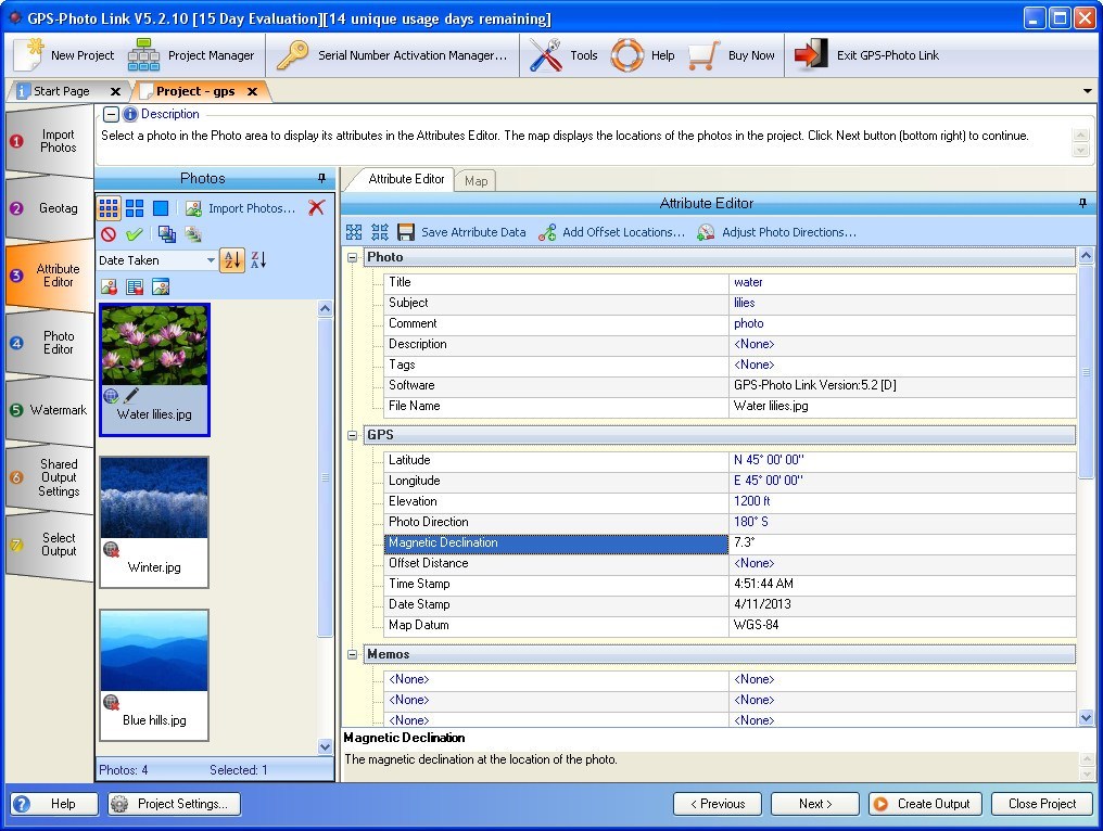 GPS-Photo Link - Screenshot #1