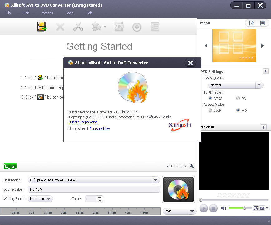 Xilisoft AVI to DVD Converter - Screenshot #6